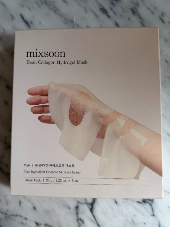 Mixsoon Bean Collagen Hydrogel Mask 5 Pack NWT Korean Skincare - Picture 2 of 2